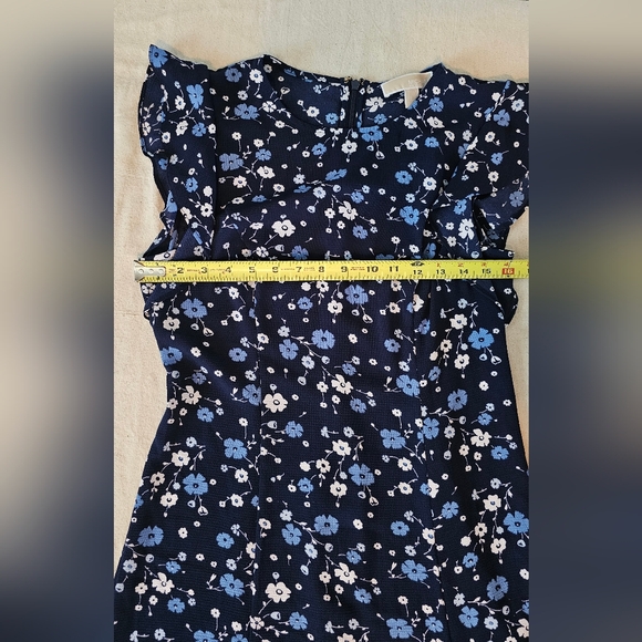 MICHAEL KORS Navy with Blue and White Flowers Dress - Picture 5 of 6